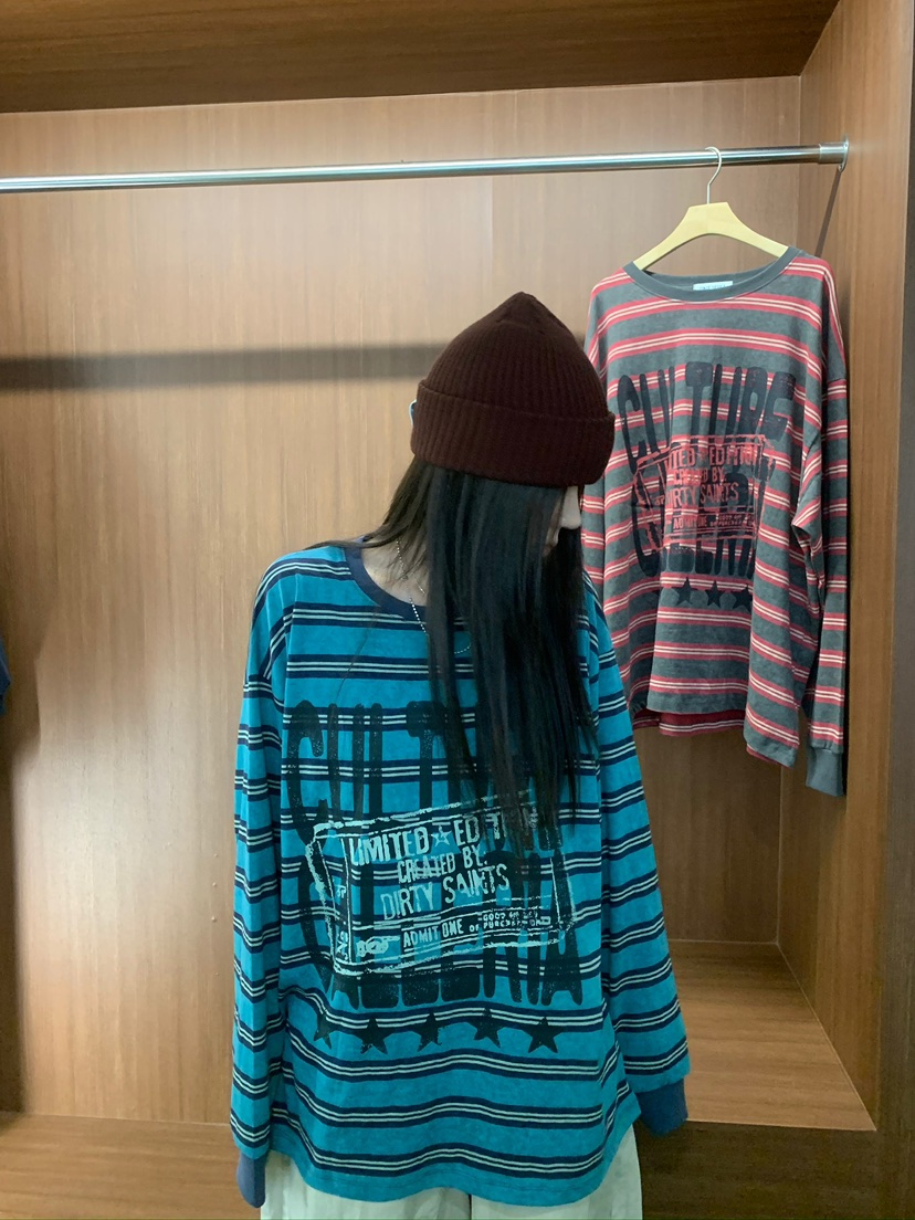 OKIE韓國代購女士新款推薦熱賣真品休閑人氣長袖T恤不含項鏈OKIE長袖T恤
