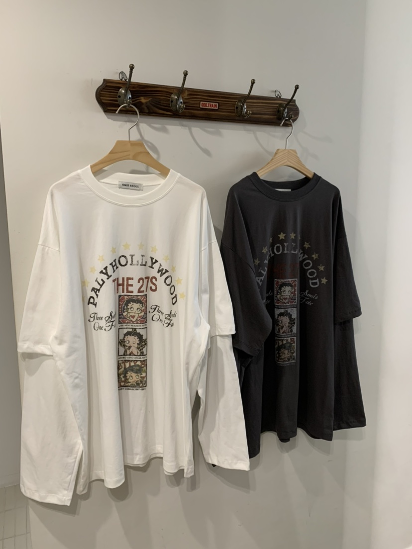 OKIE韓國代購女士新品推薦休閑真品時尚人氣熱賣長袖T恤OKIE長袖T恤