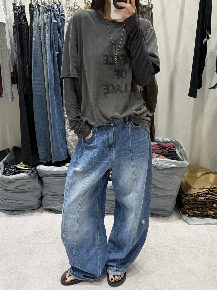 SHIRRING韓國代購女士新品真品時尚熱賣人氣推薦休閑長袖T恤SHIRRING長袖T恤