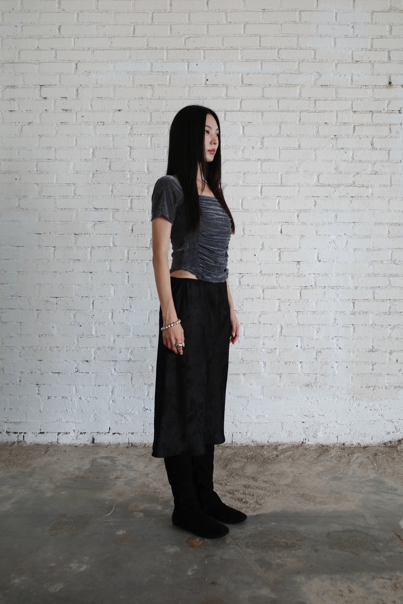 SOLD OUT韓國代購女裝新款職業休閑推薦真品人氣T恤褶皺SOLD OUTT恤