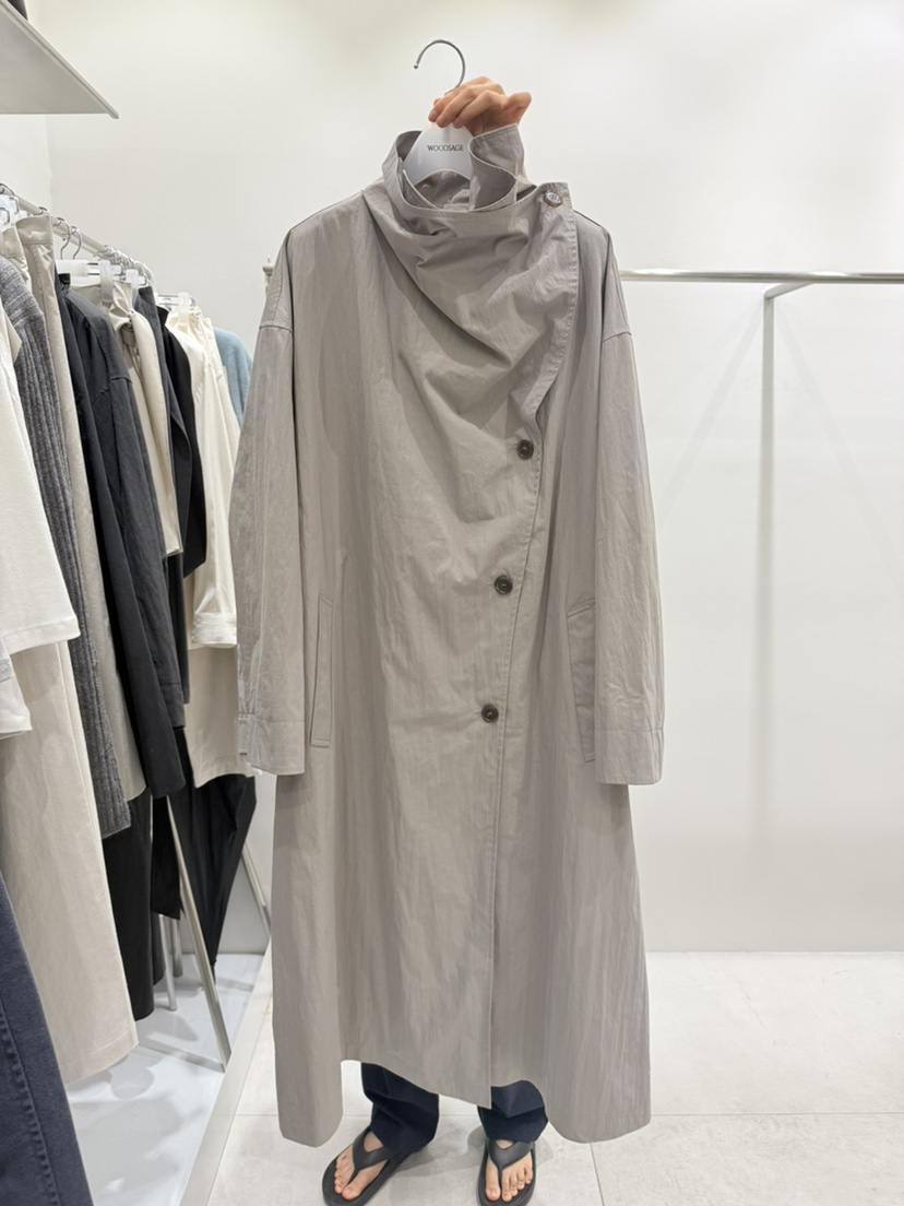 WOOD SAGE東大門代購女裝新品熱賣人氣真品長款風衣含腰帶WOOD SAGE長款風衣圖色1