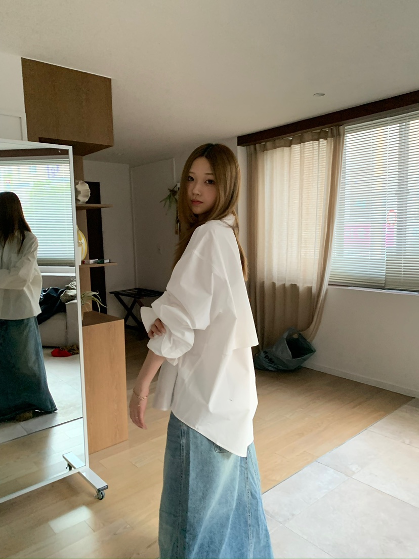 OKIE韓國代購女裝新品真品熱賣時尚休閑人氣推薦襯衫蕾絲衫OKIE襯衫/蕾絲衫