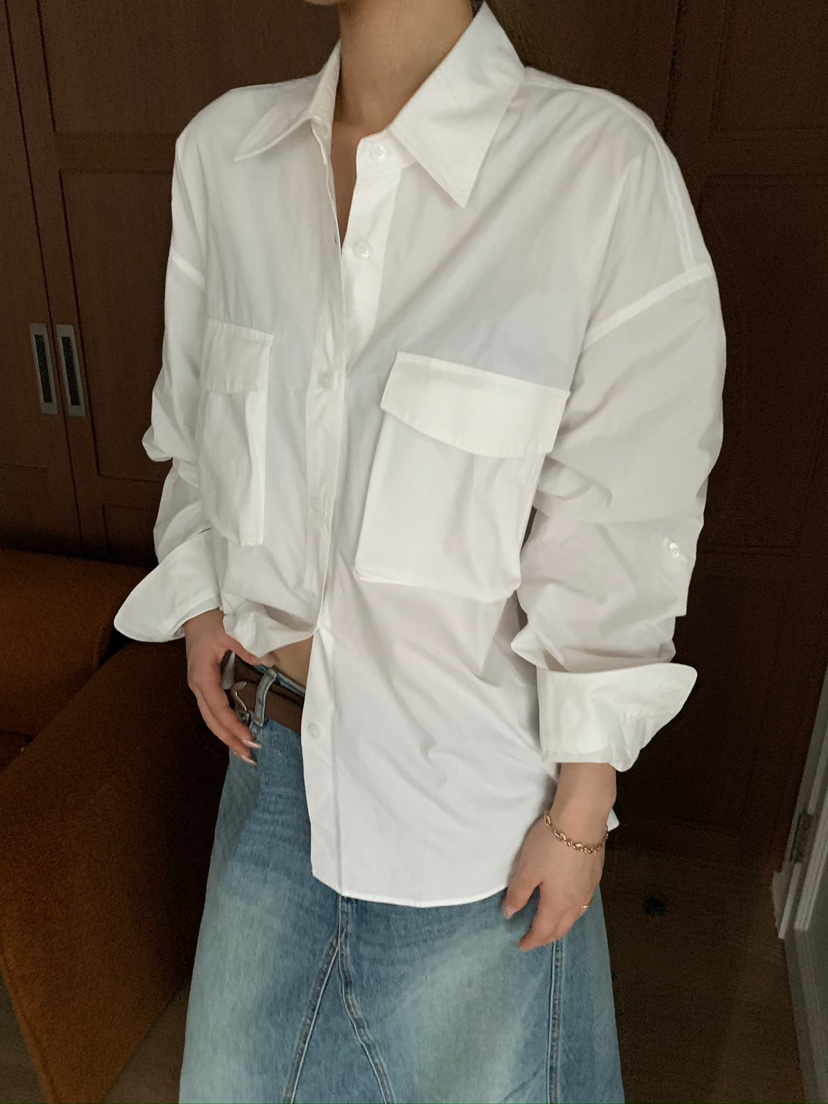 OKIE韓國代購女裝新品真品熱賣時尚休閑人氣推薦襯衫蕾絲衫OKIE襯衫/蕾絲衫圖色1