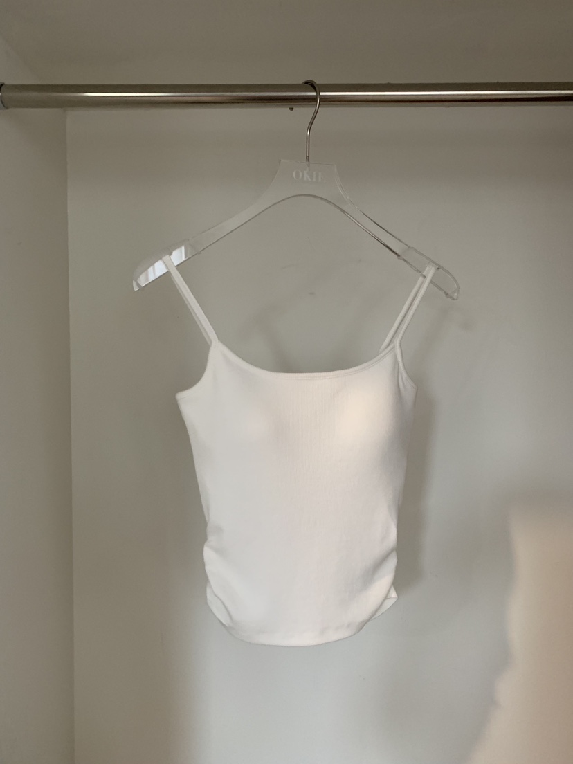 OKIE東大門實拍女士新品休閑真品時尚熱賣吊帶背心褶皺無袖OKIE吊帶/背心圖色2