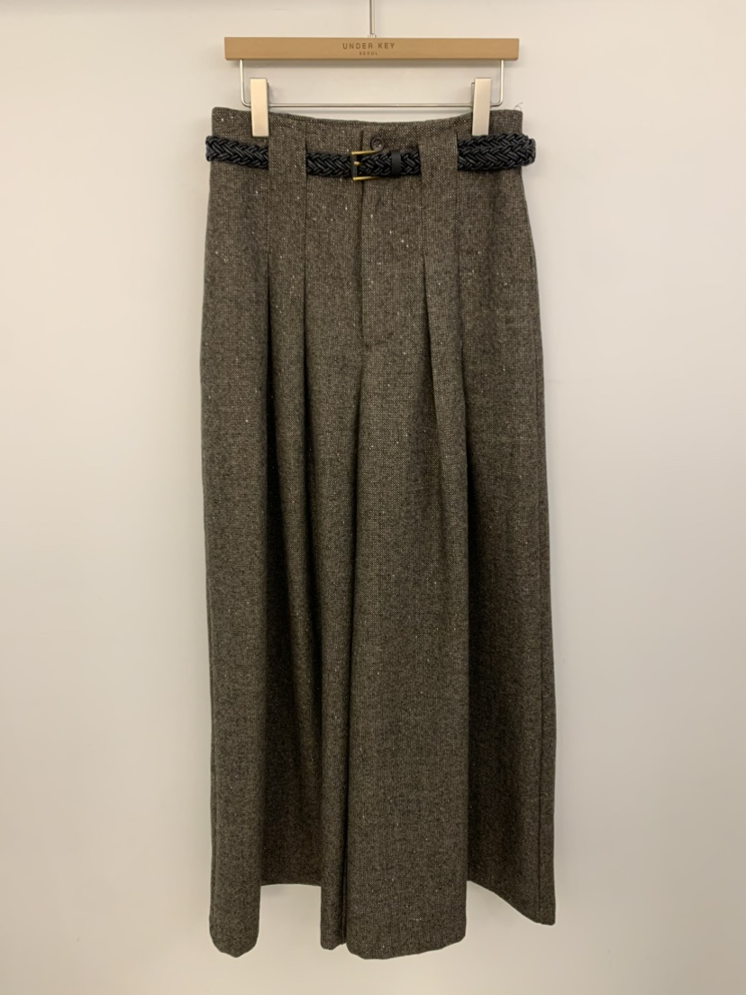 UNDER KEY東大門實拍女士新品真品時尚休閑休閑褲含腰帶UNDER KEY休閑褲圖色2