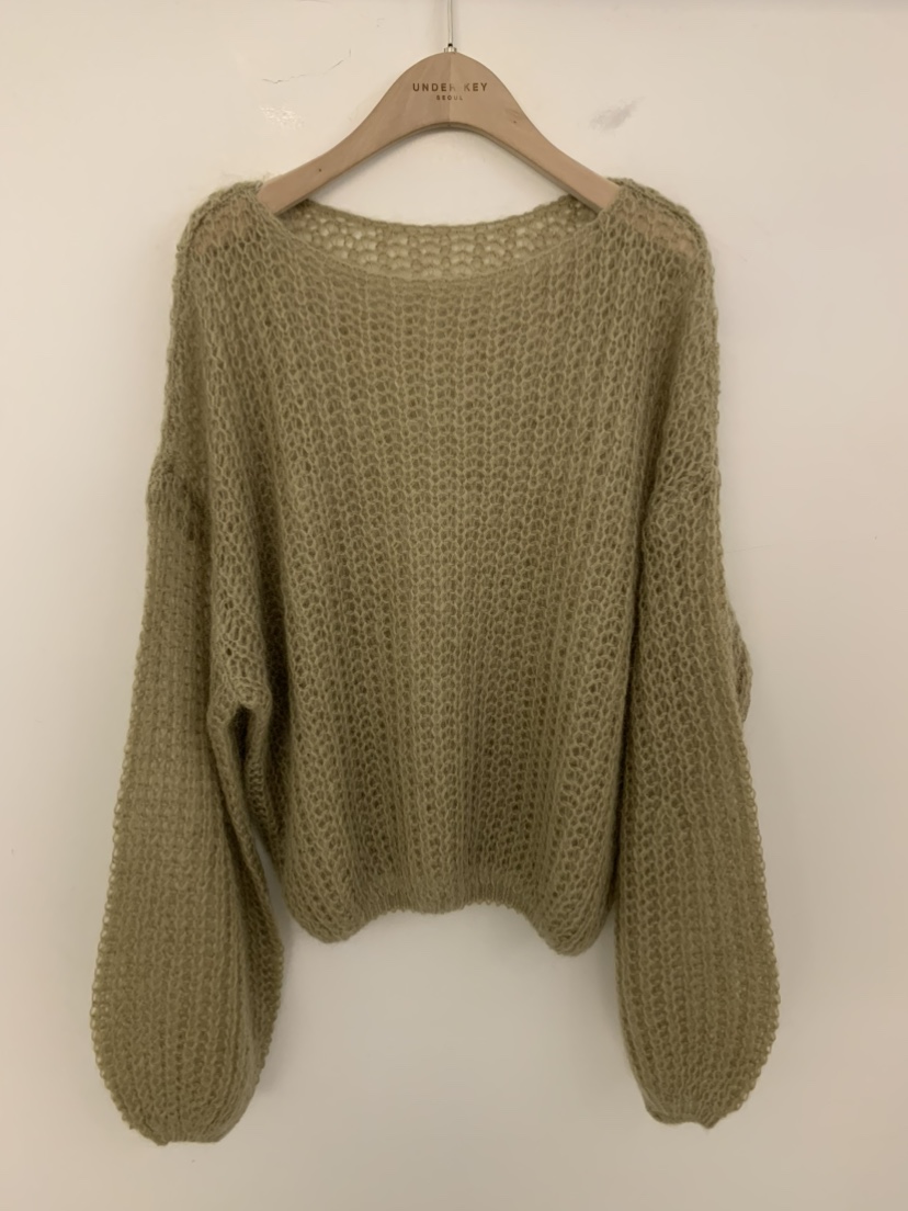 UNDER KEY東大門實拍女士新品人氣真品時尚熱賣毛衣蓬松UNDER KEY毛衣圖色1
