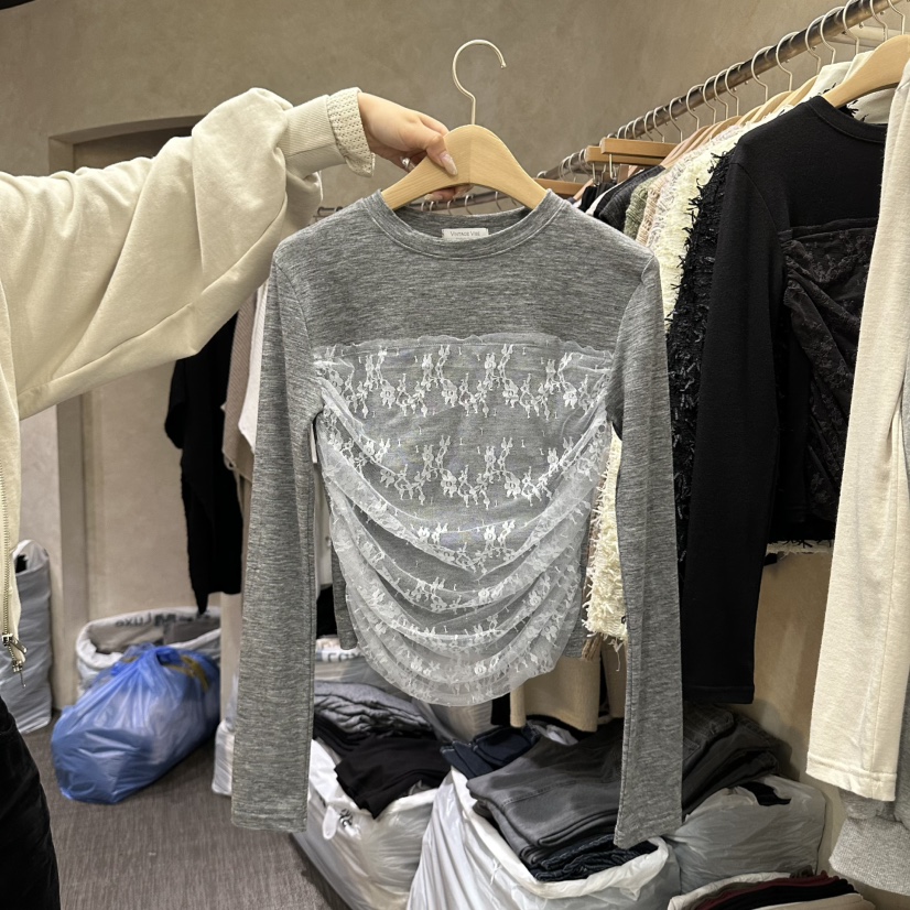 VINTAGE VIBE東大門代購女士新款休閑熱賣人氣時尚長袖T恤VINTAGE VIBE長袖T恤圖色2