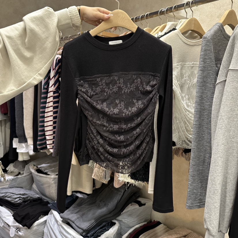 VINTAGE VIBE東大門代購女士新款休閑熱賣人氣時尚長袖T恤VINTAGE VIBE長袖T恤圖色3