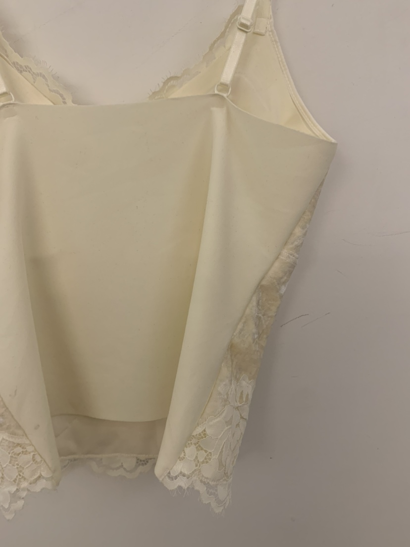 UNDER KEY韓國代購女裝新品真品吊帶背心天鵝絨蕾絲無袖UNDER KEY吊帶/背心