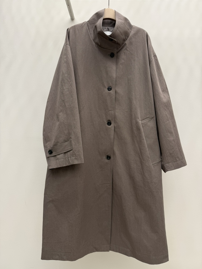 EOOB/LAMEREI東大門代購女士新品真品熱賣長款風衣高領長款EOOB/LAMEREI長款風衣圖色2