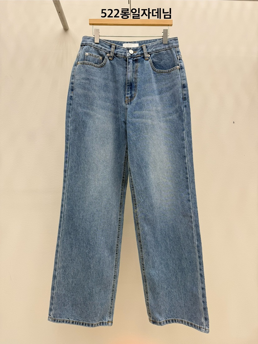 EOOB/LAMEREI東大門實拍女裝新品熱賣牛仔褲直筒牛仔長款EOOB/LAMEREI牛仔褲圖色1