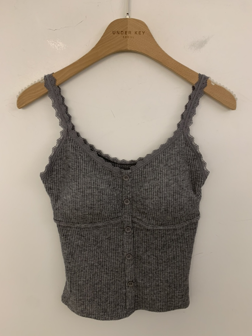 UNDER KEY東大門直郵女士新品真品推薦吊帶背心無袖羅紋UNDER KEY吊帶/背心圖色2