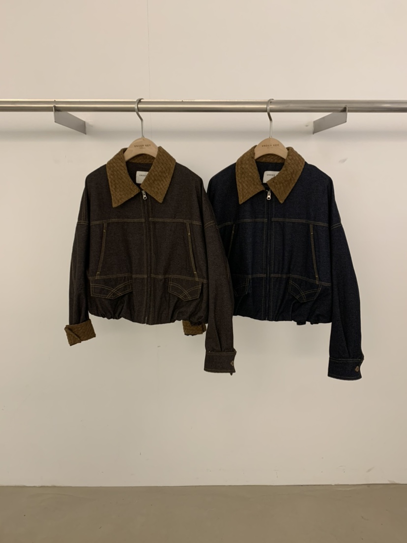 UNDER KEY東大門代購女士新品休閑推薦真品熱賣夾克撞色UNDER KEY夾克