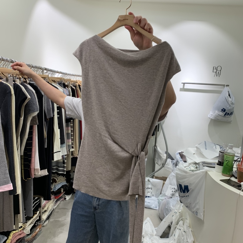 BY BOMI東大門代購女裝新款時尚人氣推薦休閑熱賣吊帶背心BY BOMI吊帶/背心圖色1摩卡