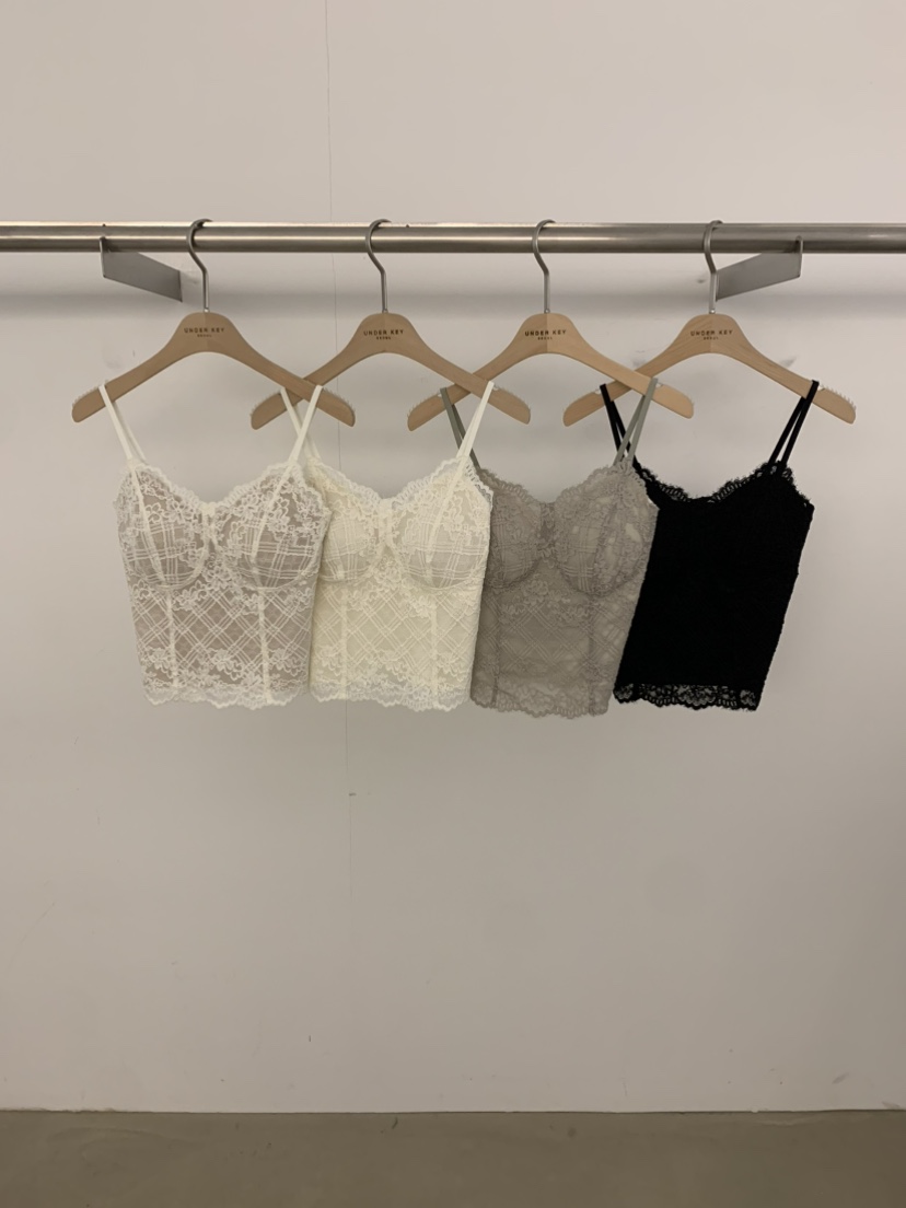 UNDER KEY韓國代購女士新款真品休閑熱賣時尚吊帶背心蕾絲UNDER KEY吊帶/背心
