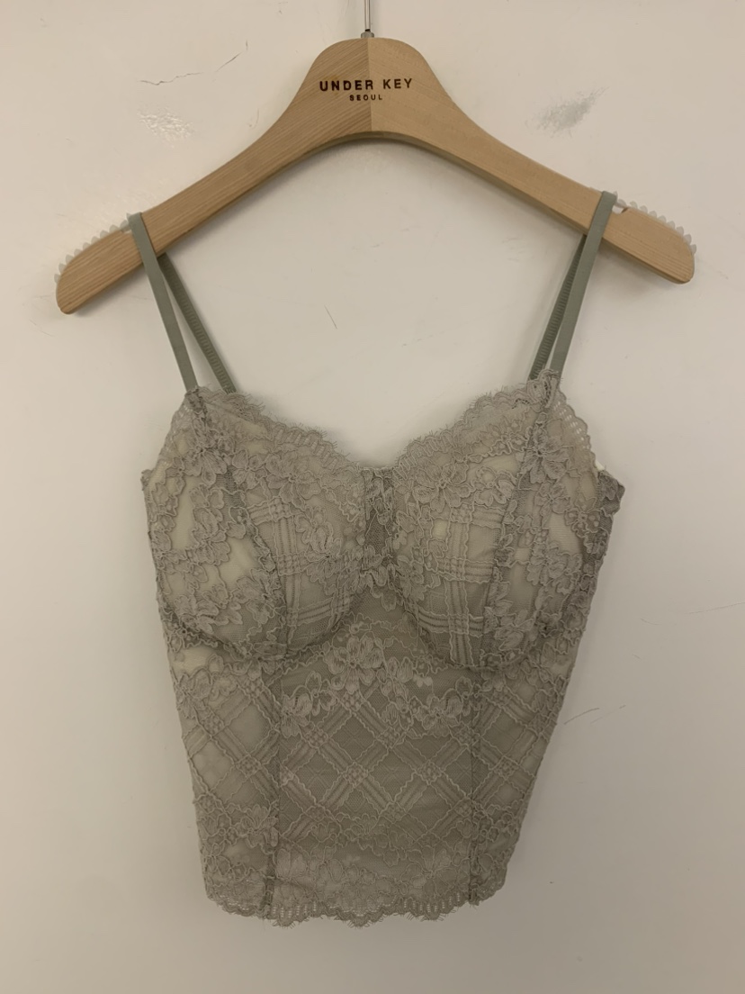UNDER KEY韓國代購女士新款真品休閑熱賣時尚吊帶背心蕾絲UNDER KEY吊帶/背心圖色2