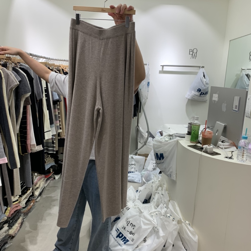 BY BOMI東大門實拍女士新品真品熱賣休閑時尚推薦休閑褲BY BOMI休閑褲圖色1摩卡