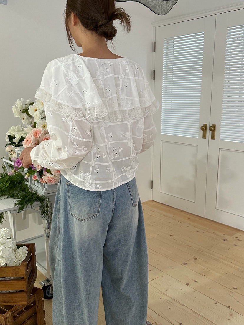 81 MARKET-L韓國代購女士新品休閑時尚熱賣推薦襯衫蕾絲衫81 MARKET-L襯衫/蕾絲衫