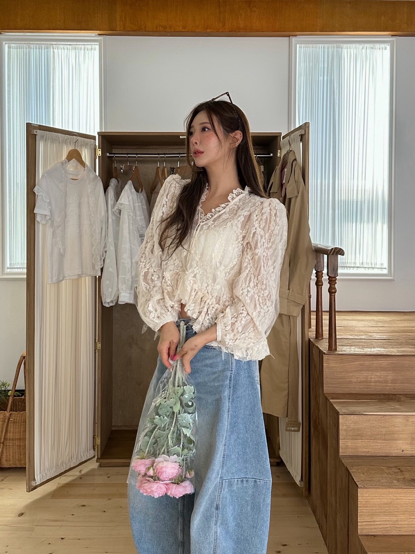 81 MARKET-L東大門代購女裝新品真品推薦熱賣襯衫蕾絲衫81 MARKET-L襯衫/蕾絲衫