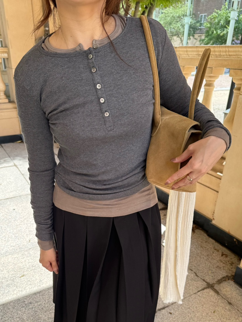 ERUME東大門實拍女士新品熱賣推薦人氣休閑時尚真品長袖T恤ERUME長袖T恤
