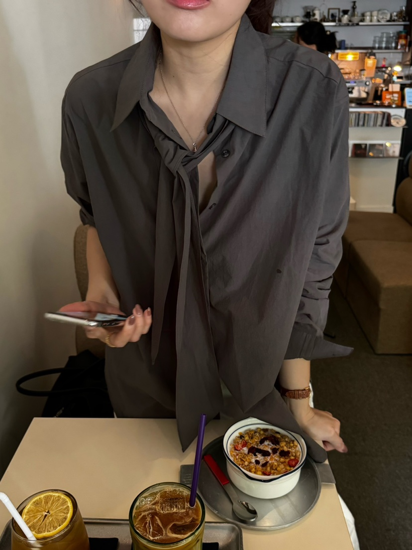 ERUME韓國代購女裝新品熱賣推薦真品人氣休閑襯衫蕾絲衫圍巾ERUME襯衫/蕾絲衫