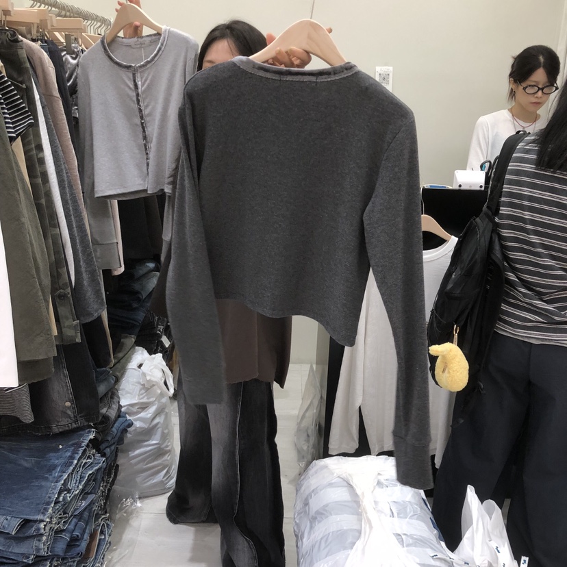 POWDER韓國直郵女裝新款真品熱賣休閑推薦人氣時尚開衫開衫POWDER開衫