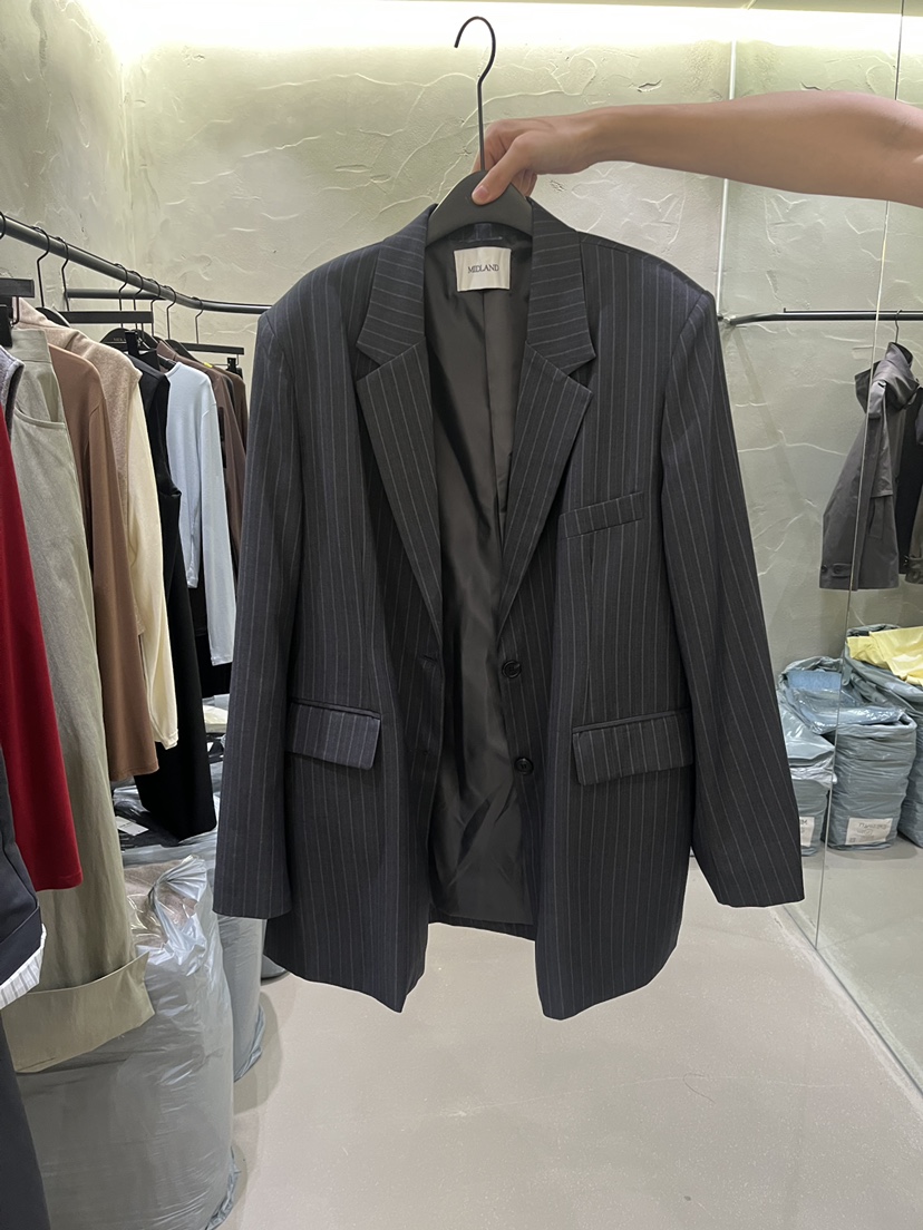 MIDLAND東大門代購女裝新款真品休閑熱賣人氣時尚西裝西服MIDLAND西裝/西服圖色1墨色