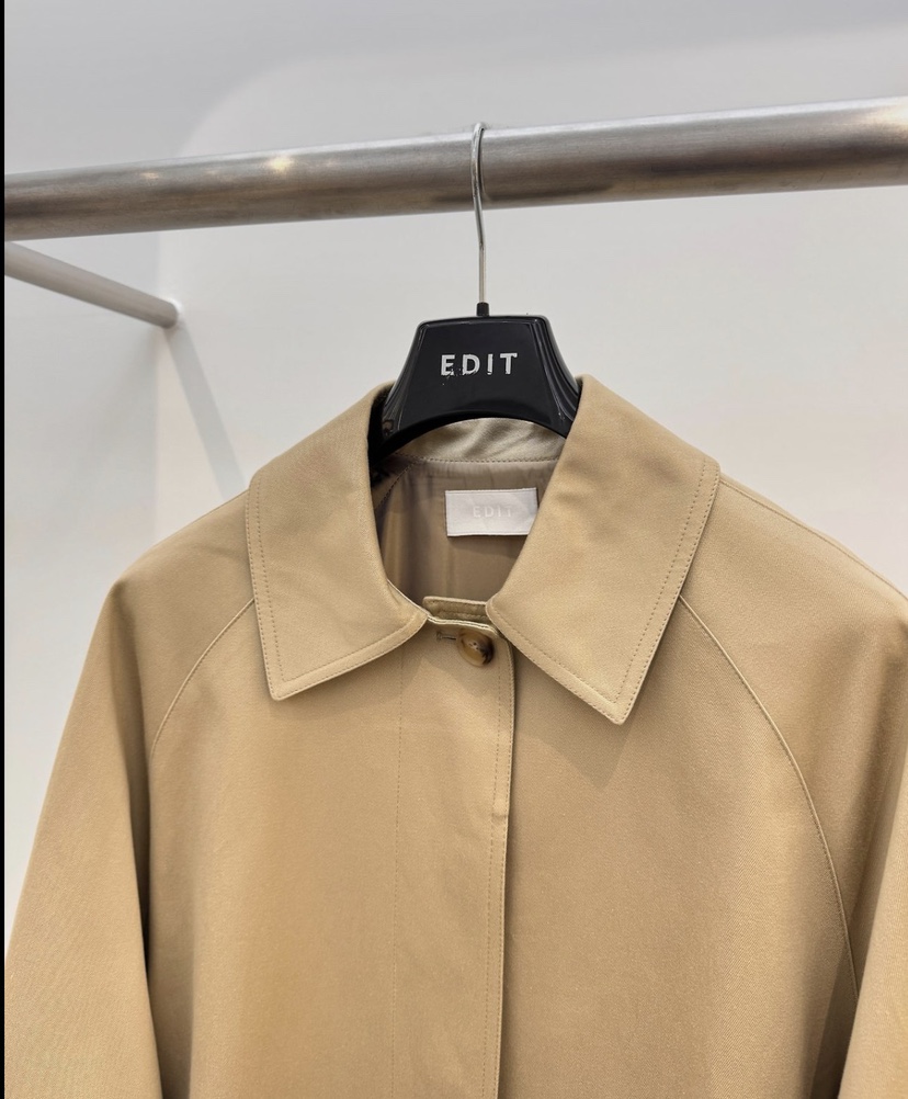 EDIT東大門代購女士新品時尚真品人氣休閑推薦熱賣長款風衣EDIT長款風衣