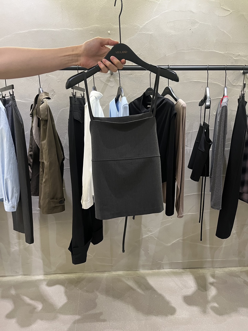 MIDLAND東大門代購女裝新品休閑推薦熱賣人氣時尚吊帶背心MIDLAND吊帶/背心圖色1墨色