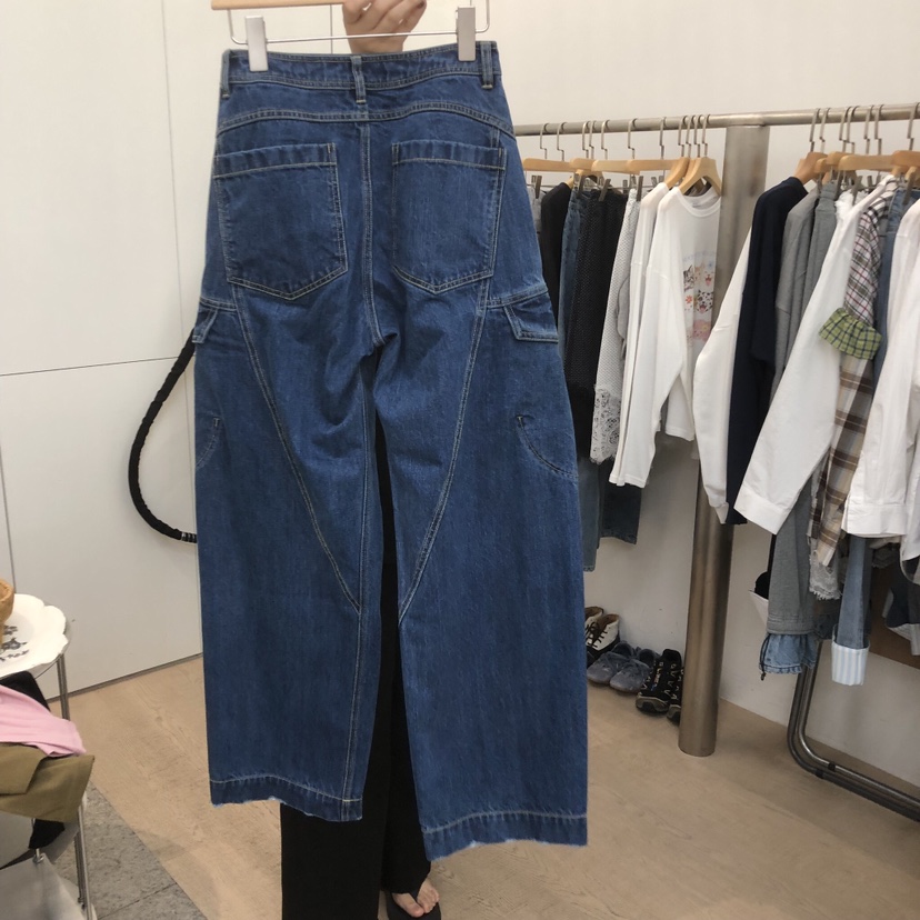 DOHWAJI東大門代購女士新品休閑熱賣推薦時尚人氣牛仔褲口袋DOHWAJI牛仔褲