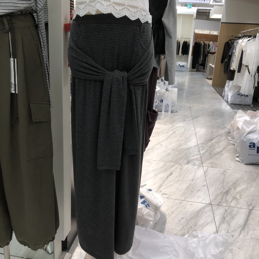 POWDER東大門直郵女裝新品熱賣真品推薦人氣時尚長裙系帶POWDER長裙圖色2墨