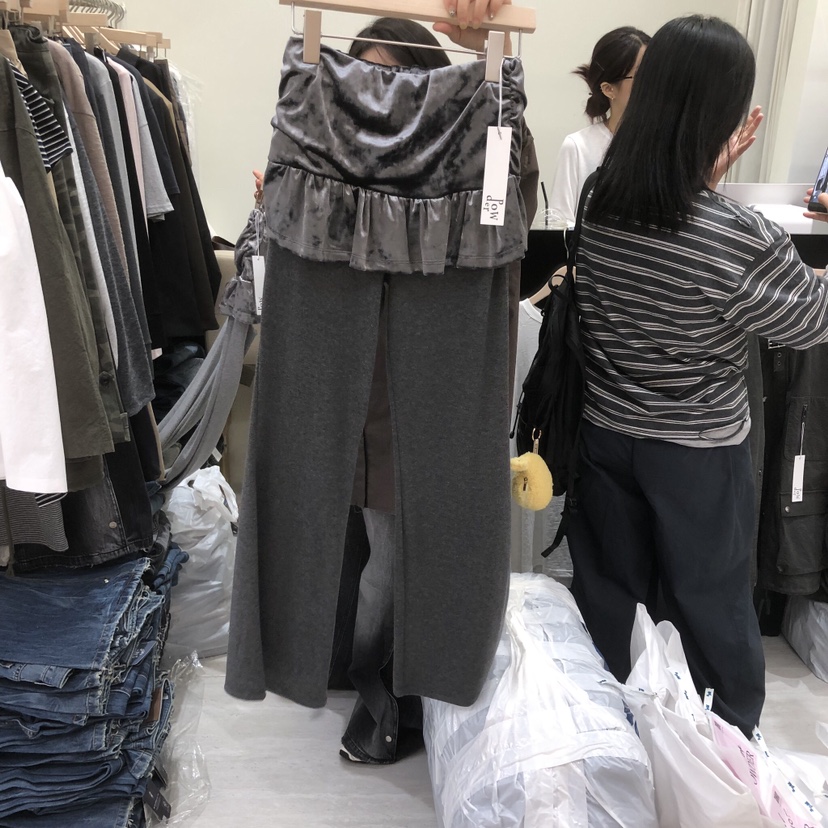 POWDER東大門代購女士新品休閑推薦時尚人氣熱賣真品休閑褲POWDER休閑褲圖色2墨