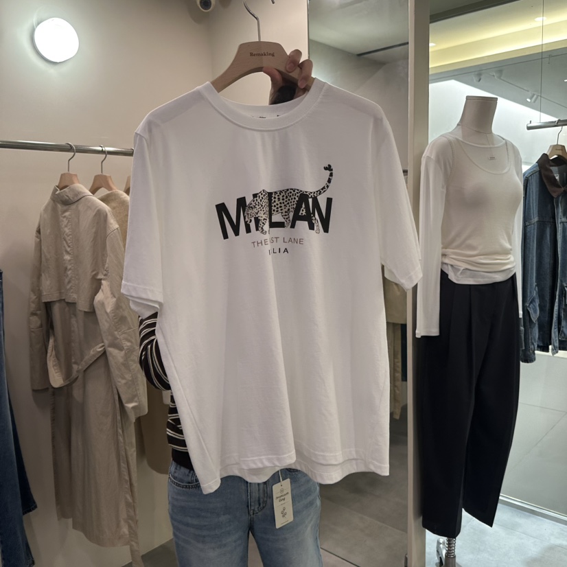 URBANSTORY/REMAKING東大門直郵女裝新款時尚熱賣休閑T恤Remaking/URBANSTORYT恤圖色3