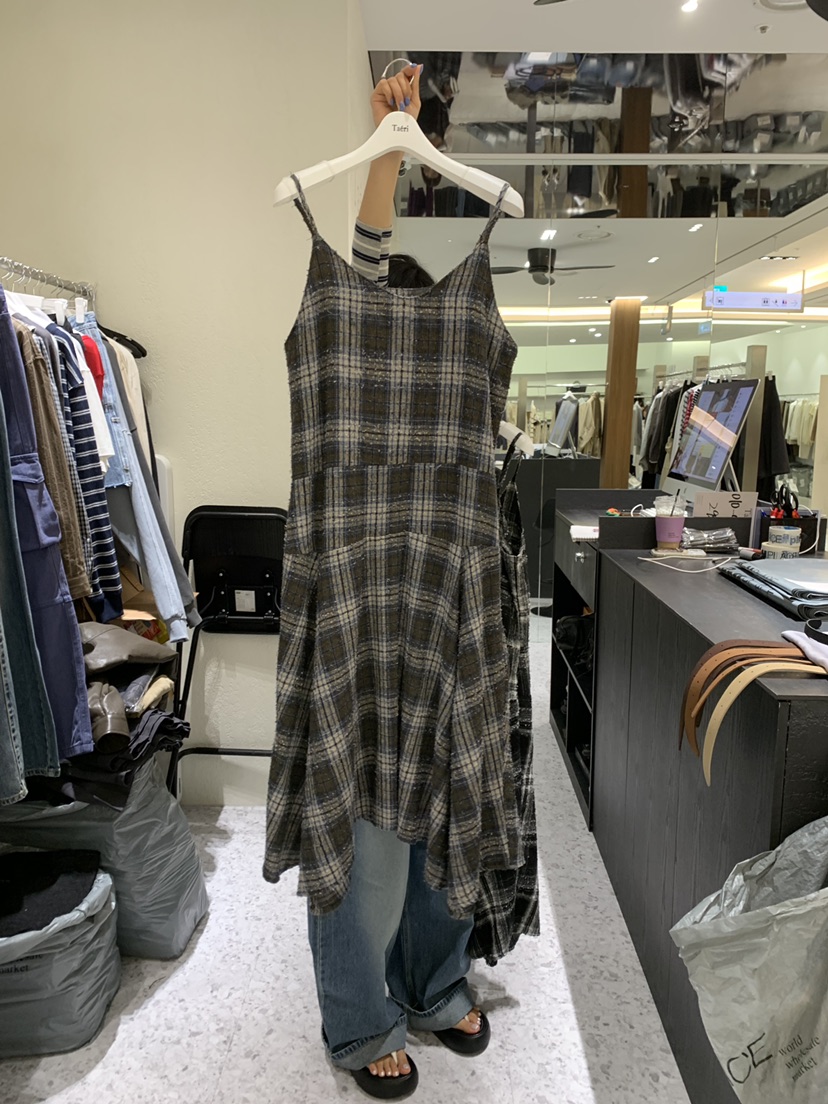 TAERI東大門代購女士新品時尚休閑人氣真品推薦連衣裙OPSTAERI連衣裙圖色1棕色