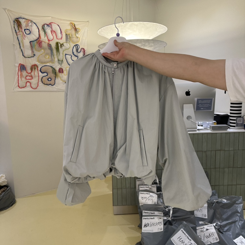 PANTRY HAUS東大門實拍女裝新品熱賣休閑時尚真品夾克褶皺PANTRY HAUS夾克圖色2