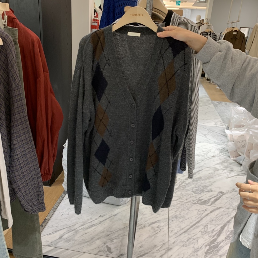 SPAGHETTI韓國代購女士新品推薦休閑人氣真品熱賣時尚開衫spaghetti開衫圖色2