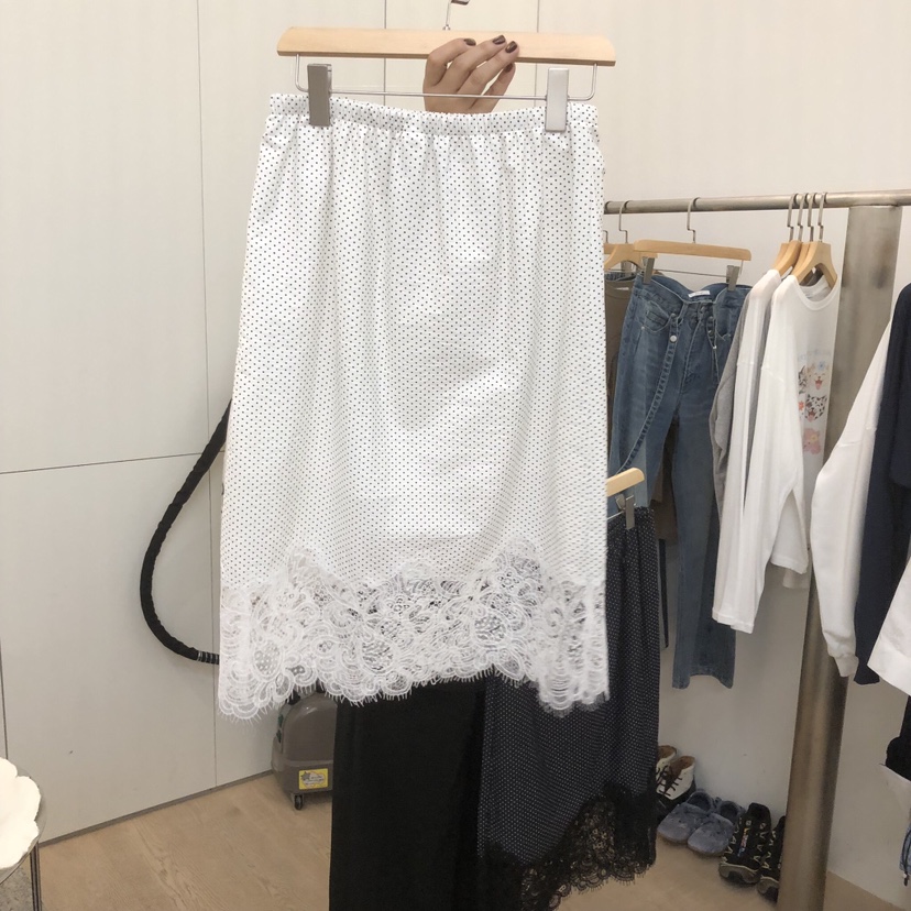 DOHWAJI東大門實拍女裝新品休閑熱賣推薦半身裙中短裙蕾絲DOHWAJI半身裙/中短裙
