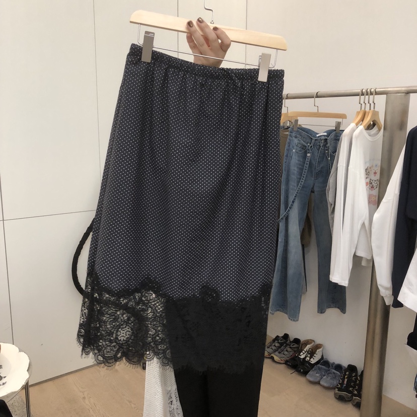 DOHWAJI東大門實拍女裝新品休閑熱賣推薦半身裙中短裙蕾絲DOHWAJI半身裙/中短裙圖色2