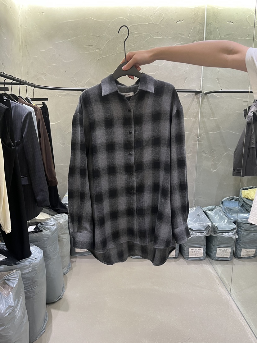 MIDLAND東大門實拍女裝新款真品休閑推薦熱賣時尚襯衫蕾絲衫MIDLAND襯衫/蕾絲衫圖色2