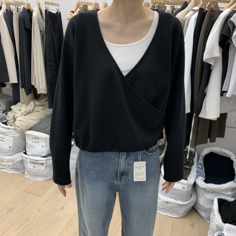 MOI-A東大門代購女裝新款真品時尚休閑人氣衛衣不含內搭MOI-A衛衣圖色1