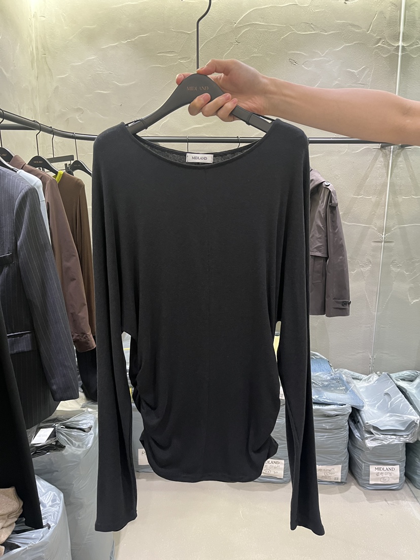 MIDLAND東大門實拍女裝新品人氣熱賣時尚真品休閑長袖T恤MIDLAND長袖T恤圖色3