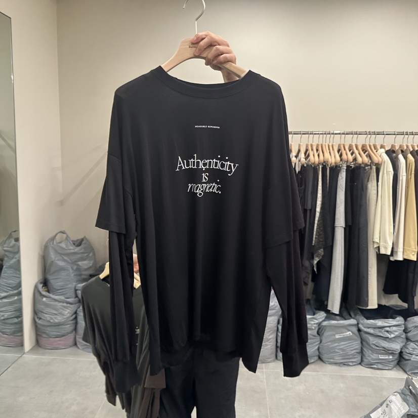 URBANSTORY/REMAKING韓國直郵女裝新款真品熱賣人氣長袖T恤Remaking/URBANSTORY長袖T恤圖色3黑色