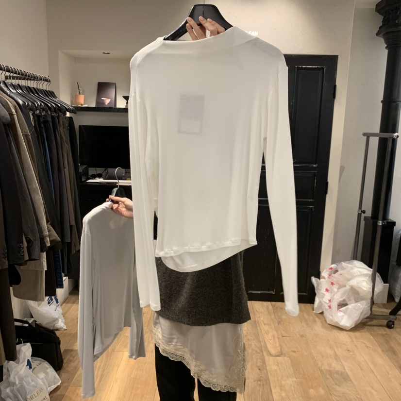 ORLEAN東大門代購女士新品真品熱賣時尚休閑人氣長袖T恤褶皺ORLEAN長袖T恤