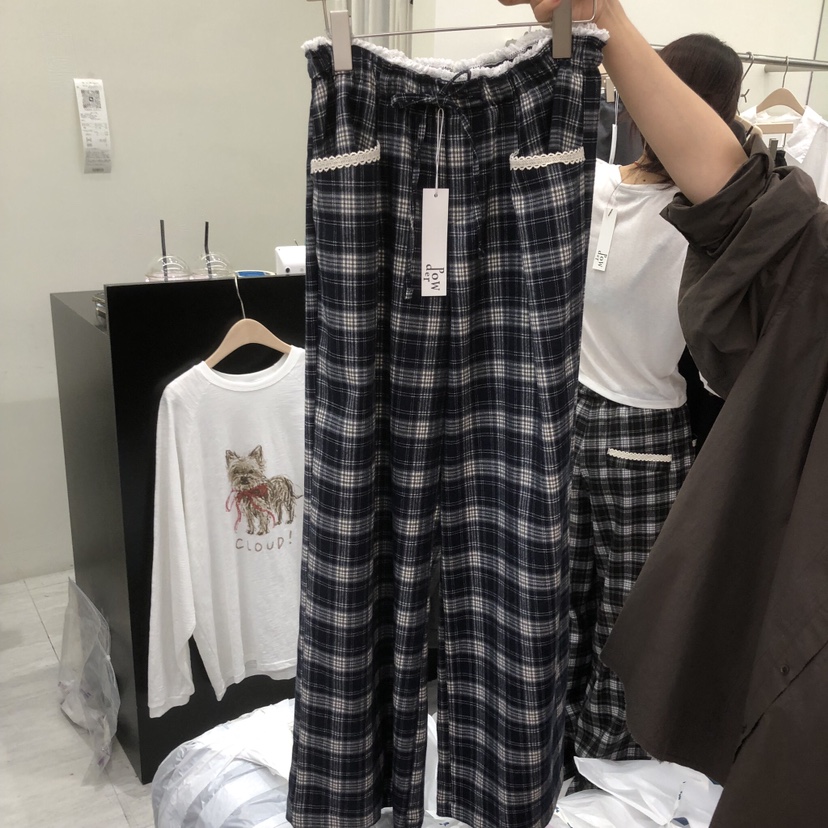 POWDER東大門直郵女士新款休閑熱賣真品人氣時尚推薦休閑褲POWDER休閑褲圖色1深藍色