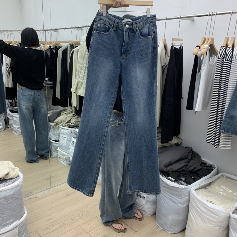 MOI-A韓國代購女裝新品時尚熱賣推薦真品人氣牛仔褲緊身MOI-A牛仔褲圖色1