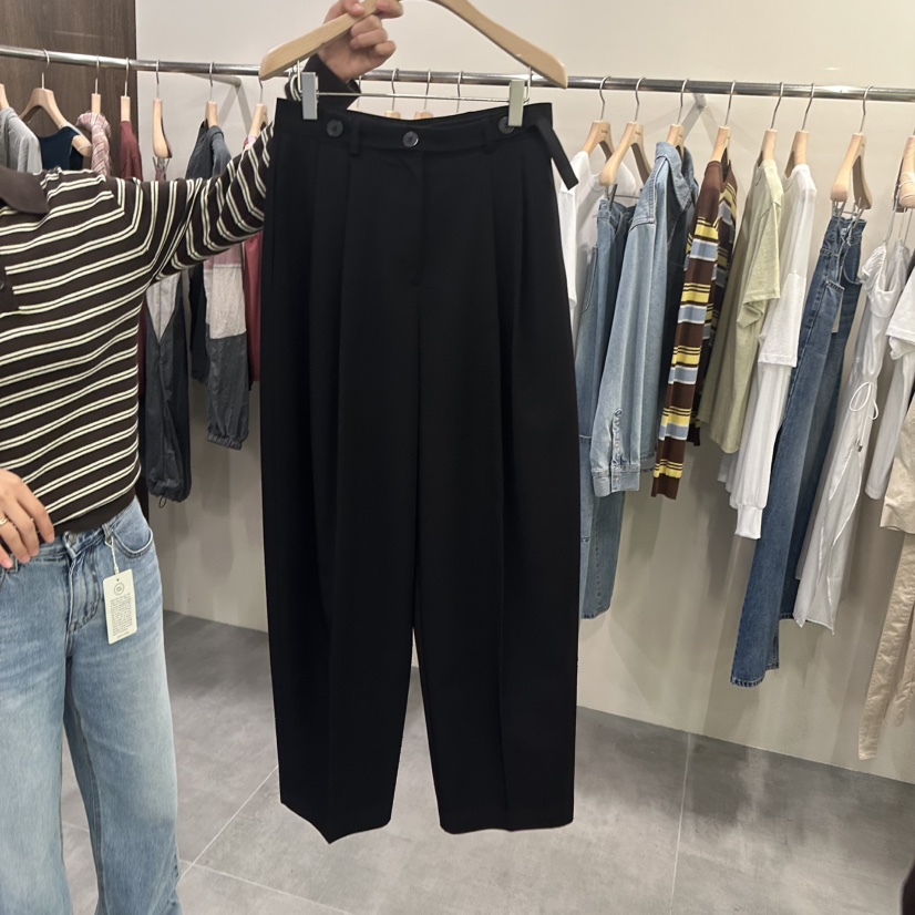 URBANSTORY/REMAKING東大門代購女士新品推薦休閑褲腰帶Remaking/URBANSTORY休閑褲圖色3棕色