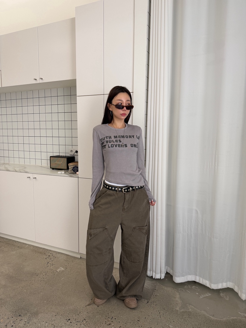LUMIPLE東大門代購女裝新品推薦休閑時尚熱賣真品長袖T恤LUMIPLE長袖T恤