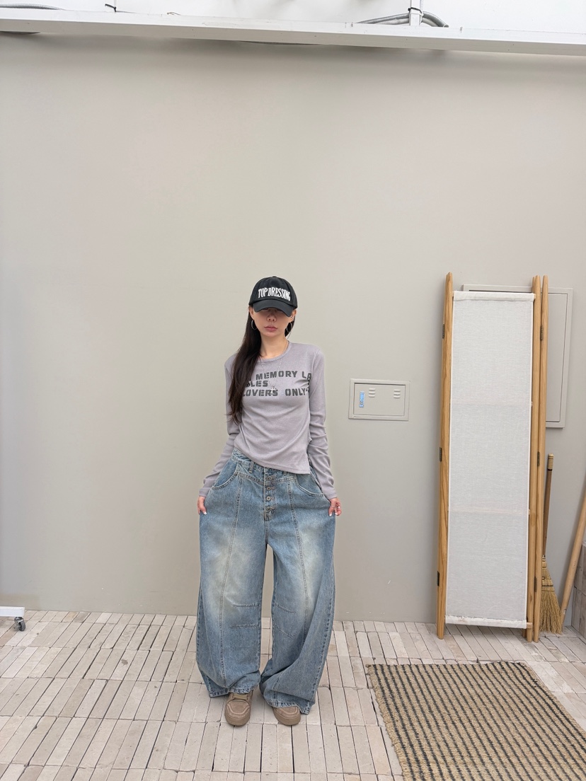 LUMIPLE東大門代購女裝新品推薦休閑時尚熱賣真品長袖T恤LUMIPLE長袖T恤圖色2