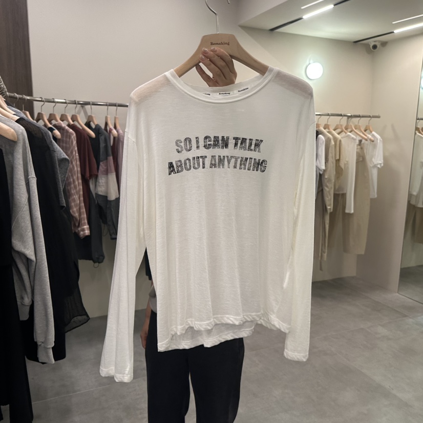 URBANSTORY/REMAKING東大門實拍女士新款推薦休閑長袖T恤Remaking/URBANSTORY長袖T恤圖色1