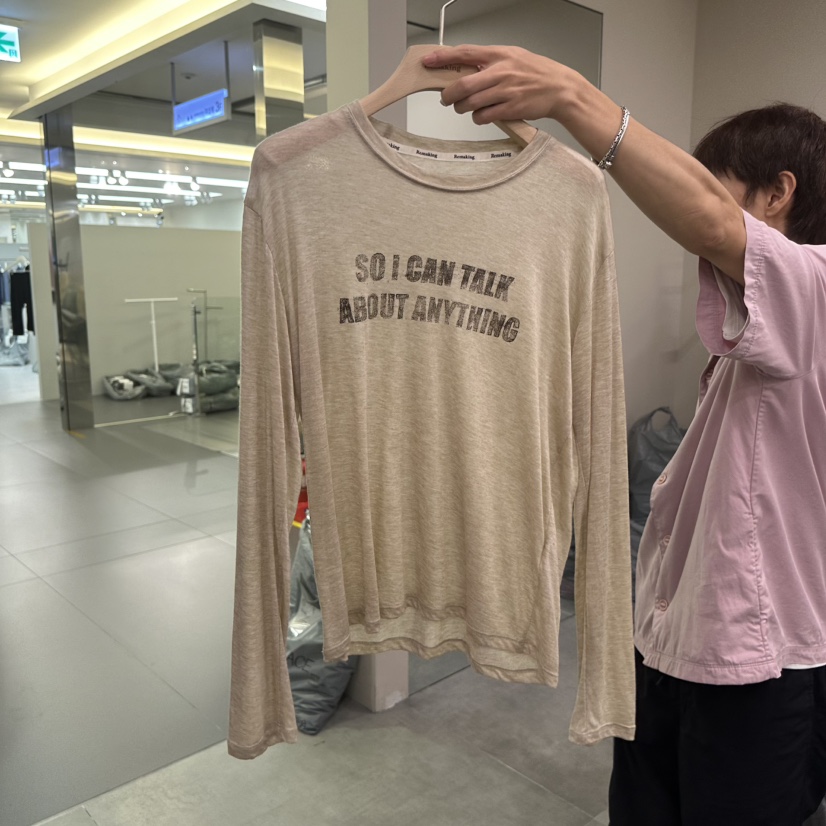 URBANSTORY/REMAKING東大門實拍女士新款推薦休閑長袖T恤Remaking/URBANSTORY長袖T恤圖色3